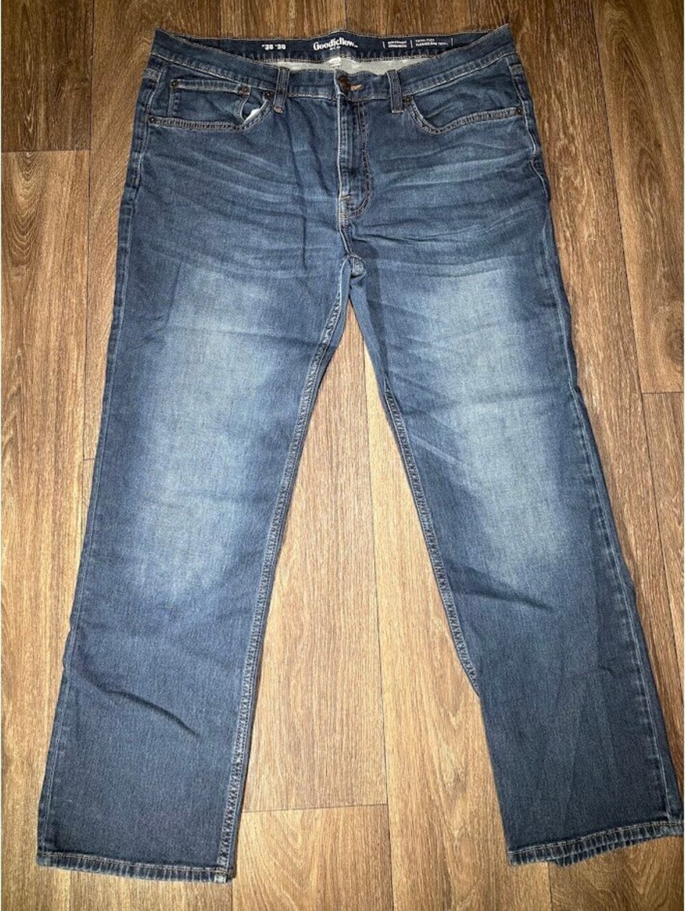 Goodfellow & Co Men’s Slim Straight Jeans 38x30 Total Flex Medium Wash